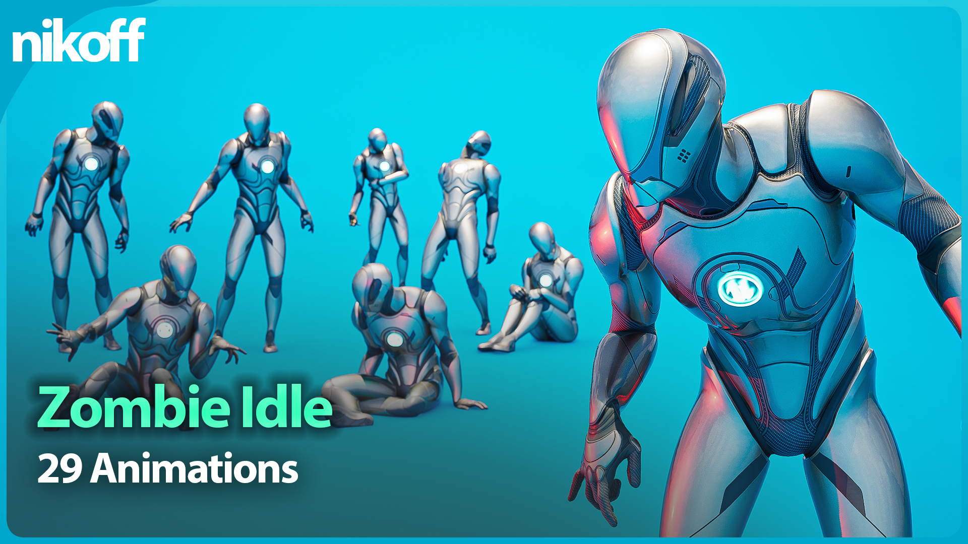 Zombie Idle NPC Mocap Animation Pack