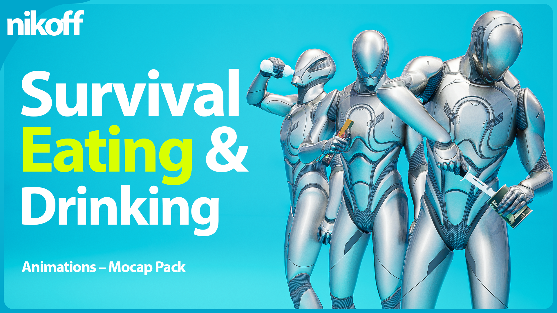 Survival Eating & Drinking Animations - Mocap Pack