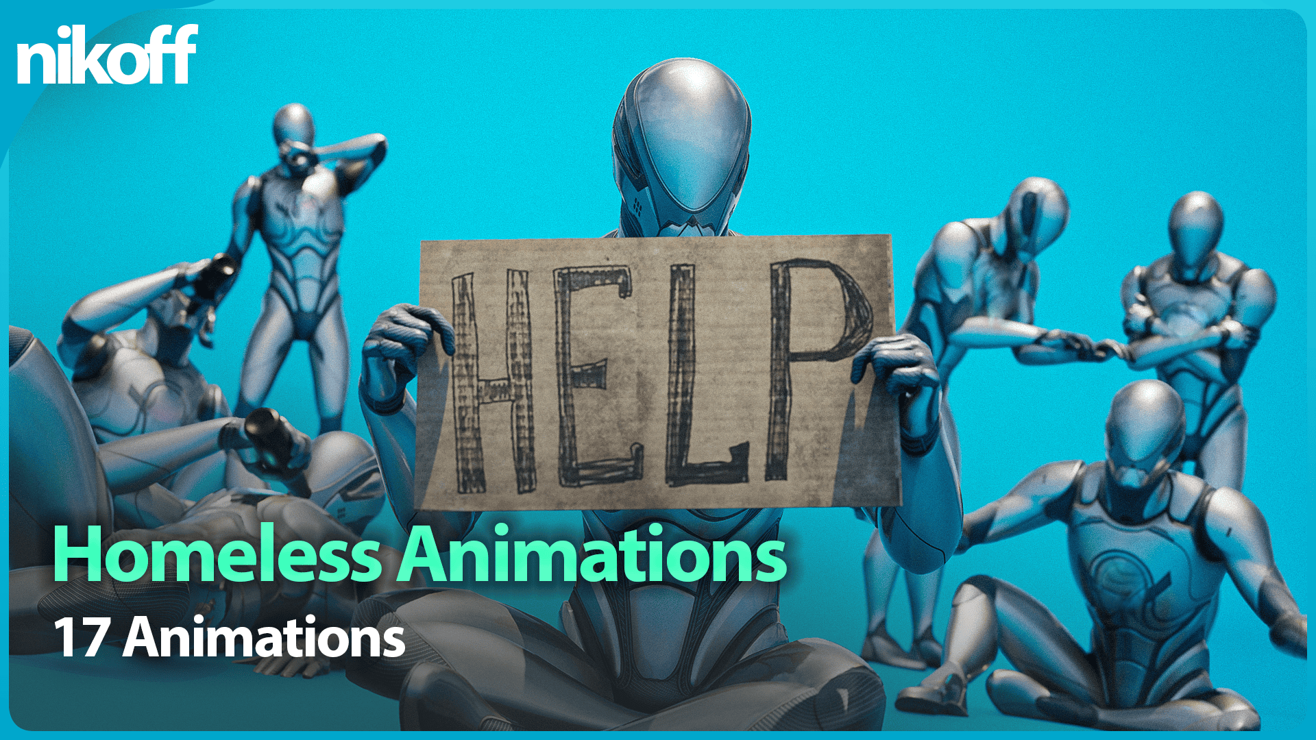 Homeless NPC Mocap Animation Pack