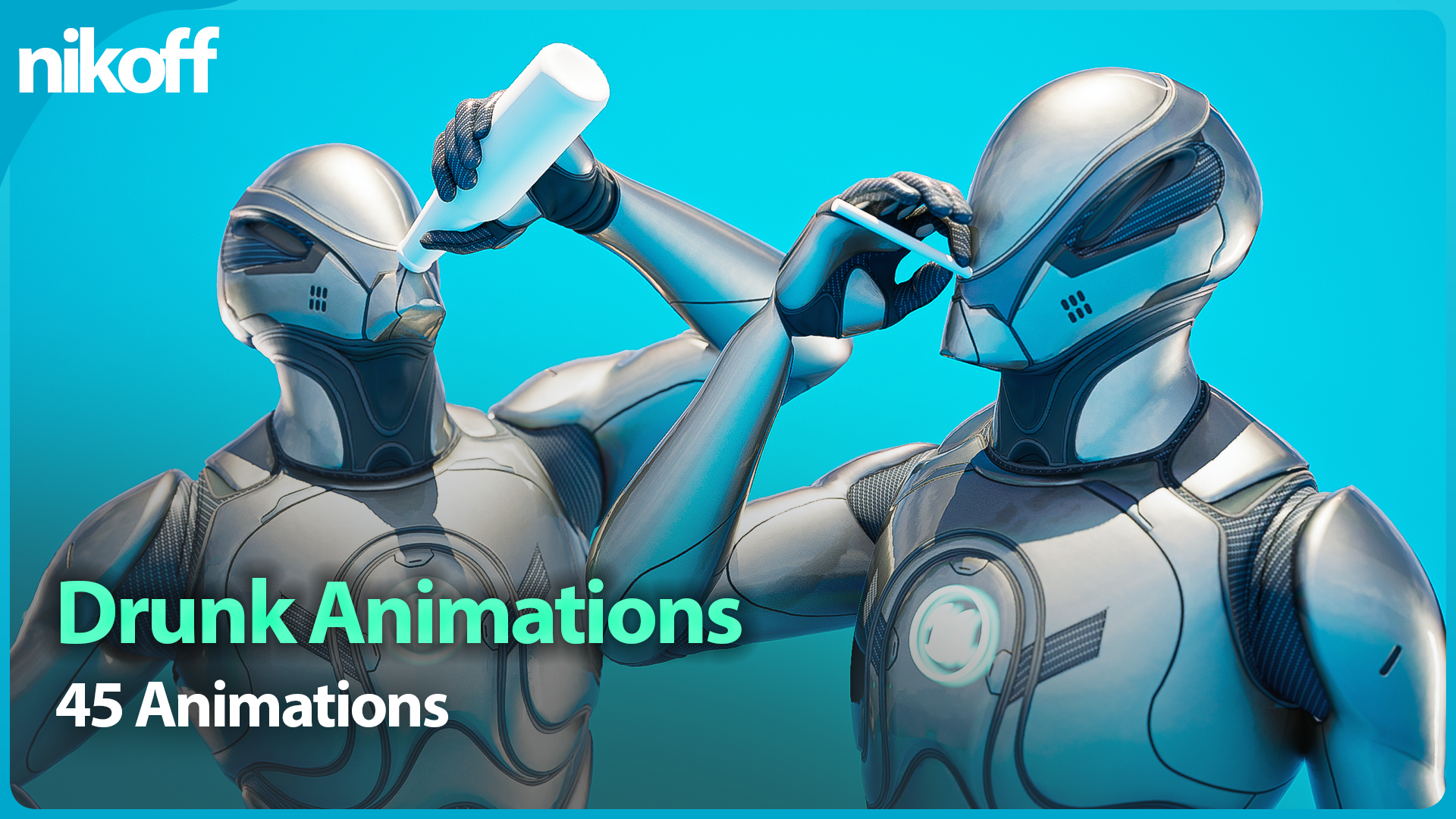 Drunk NPC Animation Pack – Idle, Drinking, Talking & Smoking